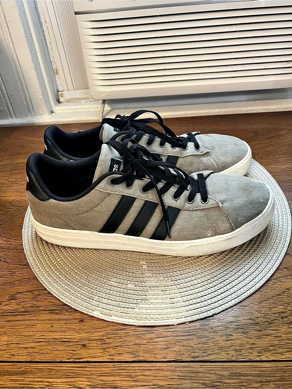 Adidas Daily 2.0 Grey Black Sneakers Men's US 12